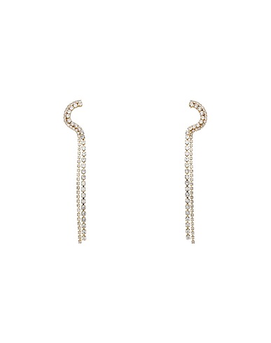 PATOU Earrings Gold 60% Brass, 40% Glass