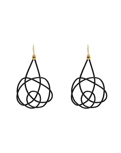 PATOU Earrings Black Plastic