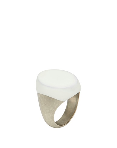 MM6 MAISON MARGIELA Ring White 100% Brass