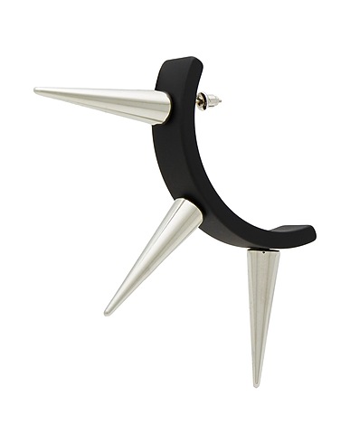 INNERRAUM Ear cuff or single earring PMMA (Polymethyl methacrylate), 925/1000 Silver