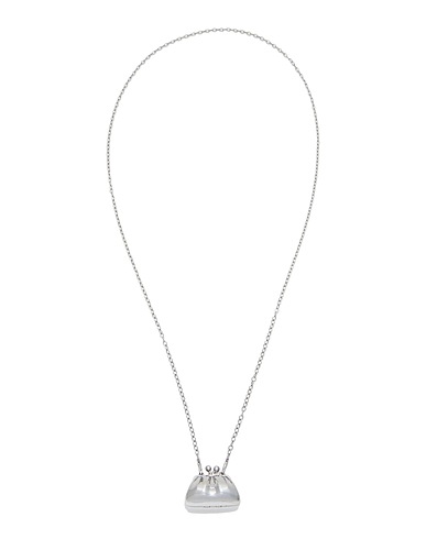 WEEKEND MAX MARA Necklace PASTICCINO BAG Silver Metal