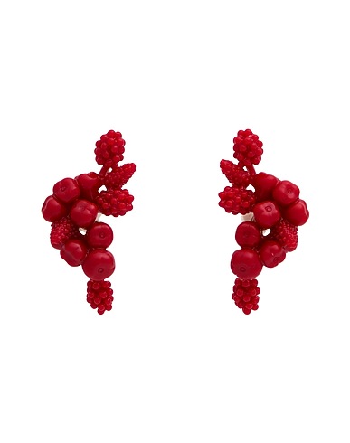 TORY BURCH Earrings Red Plastic