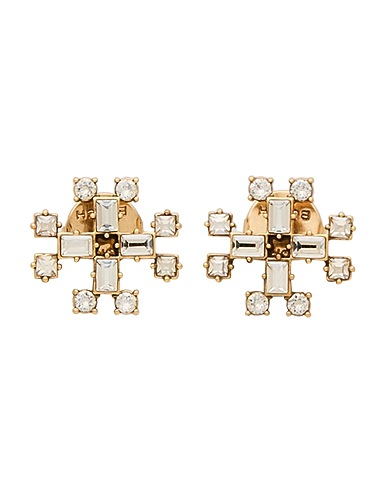 TORY BURCH Earrings Gold Metal