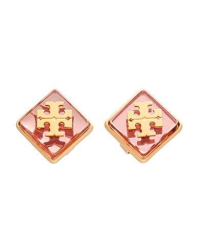TORY BURCH Σκουλαρίκια Αντικέ ροζ Μέταλλο, Φυσική ρητίνη