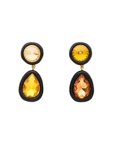 TORY BURCH Earrings Black Plastic