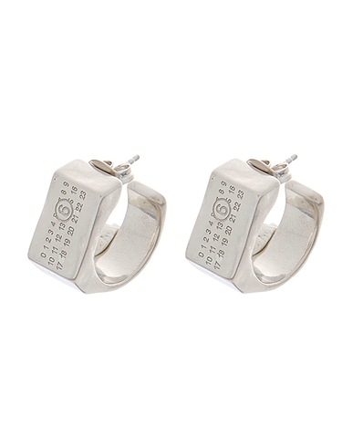 MM6 MAISON MARGIELA Earrings Silver 100% Brass