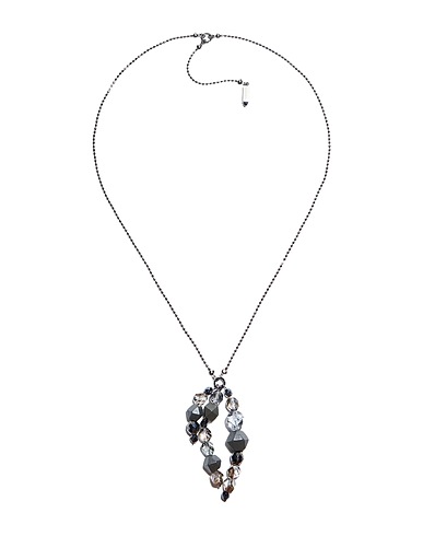 PESERICO Necklace Gunmetal Metal, Plastic