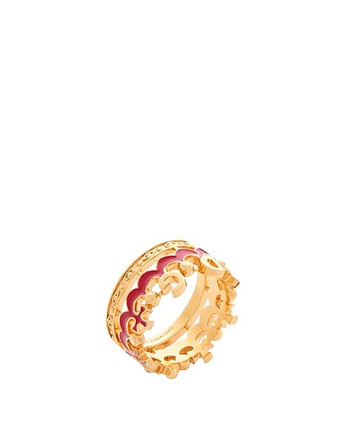 DOLCE&GABBANA Ring Gold 95% Brass, 5% Enamel