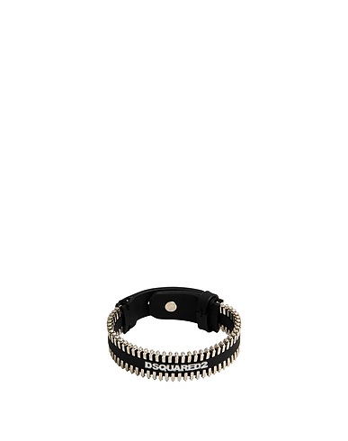DSQUARED2 Armband Schwarz 80% Kalbsleder, 20% Messing