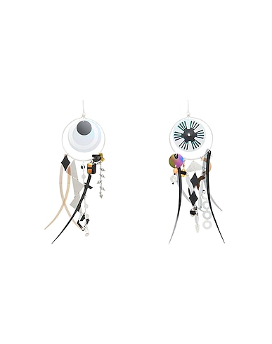 TORY BURCH Earrings Silver Metal