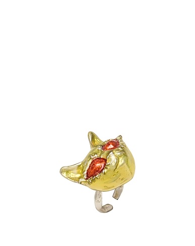 ROGER VIVIER Ring Lime green Metal