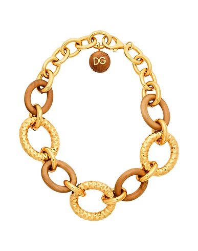 DOLCE&GABBANA Necklace Gold 40% Brass, 30% Aluminium, 30% Wood