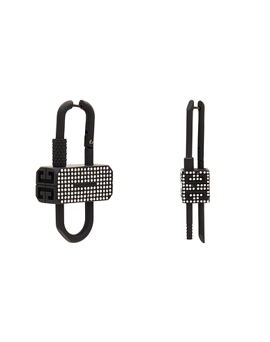 GIVENCHY Earrings Black 100% Brass