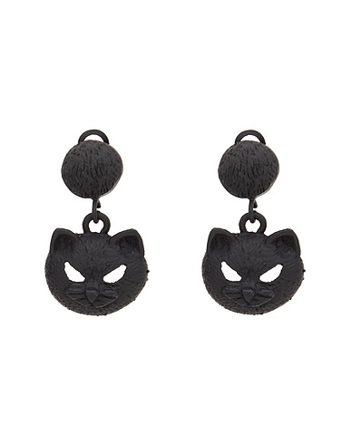 MOSCHINO Earrings Black Metal