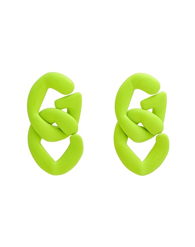 GCDS Earrings Lime green Metal