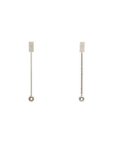 MM6 MAISON MARGIELA Orecchini Argento 100% Ottone