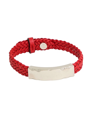 FERRAGAMO Bracelet Tomato red Leather, Metal
