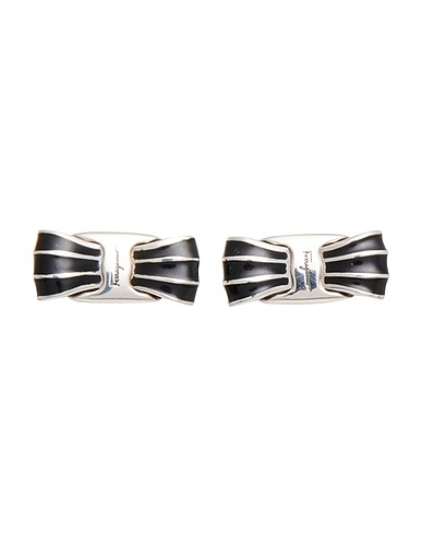 FERRAGAMO Ohrringe Schwarz Metall