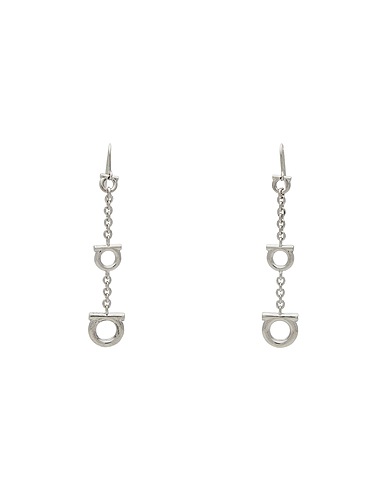 FERRAGAMO Серьги Серебристый Металл