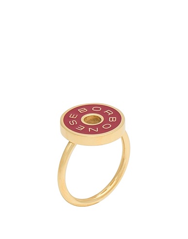 BORBONESE Ring Burgundy 100% Metal