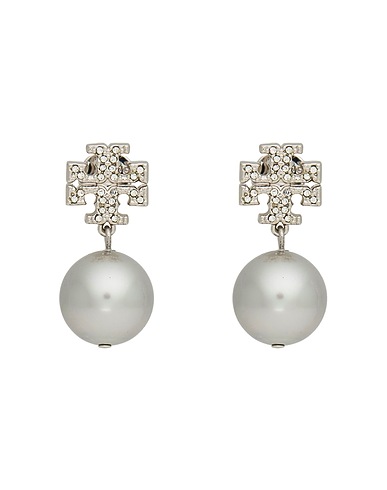TORY BURCH Earrings Silver Metal