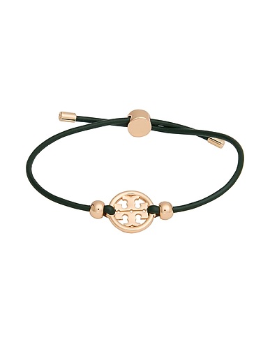 TORY BURCH Bracelet Green Textile fibres, Metal