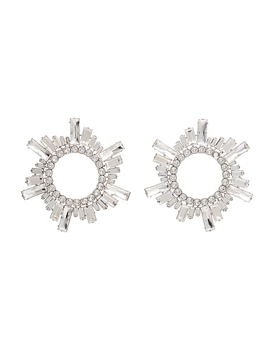 AMINA MUADDI Earrings Silver Crystal, Metal