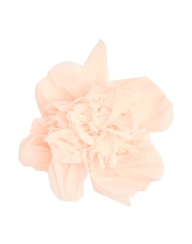 MAX MARA Brooch Light pink Silk, Metal