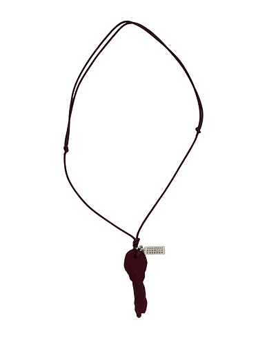 MM6 MAISON MARGIELA Necklace Burgundy 50% Resin, 30% Cotton, 20% Brass