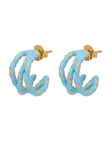 MAISON MARGIELA Earrings Light blue 925/1000 Silver