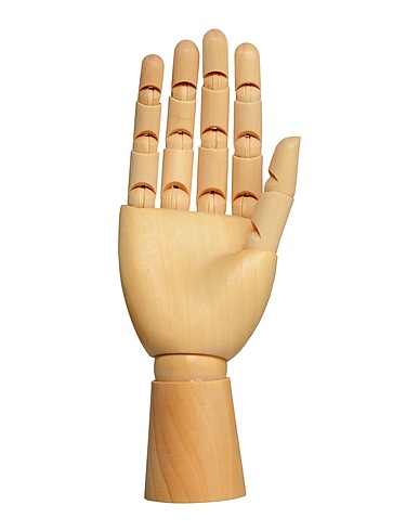 HAY Kleiner Gegenstand für Zuhause Wooden-Hand
 Beige 100% Holz