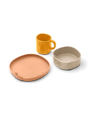 LIEWOOD Feeding set Pink Silicone
