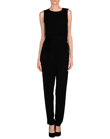 TARA JARMON Overalls Black 98% Viscose, 2% Elastane