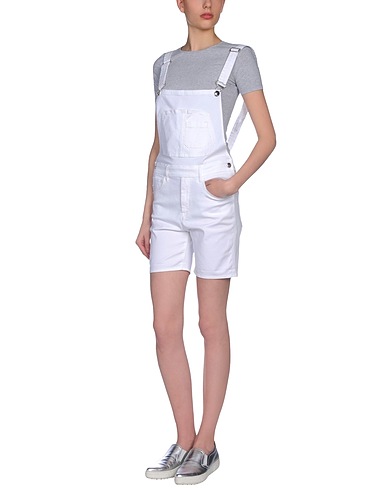 SEAFARER Denim overall White 97% Cotton, 3% Elastane