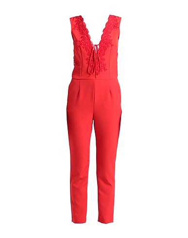 ERMANNO DI ERMANNO SCERVINO Tute e Salopette Rosso 90% Poliestere, 10% Elastan