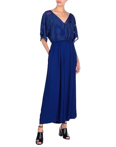 MAX MARA Jumpsuits and Overalls Midnight blue 57% Polyester, 43% Silk, Viscose
