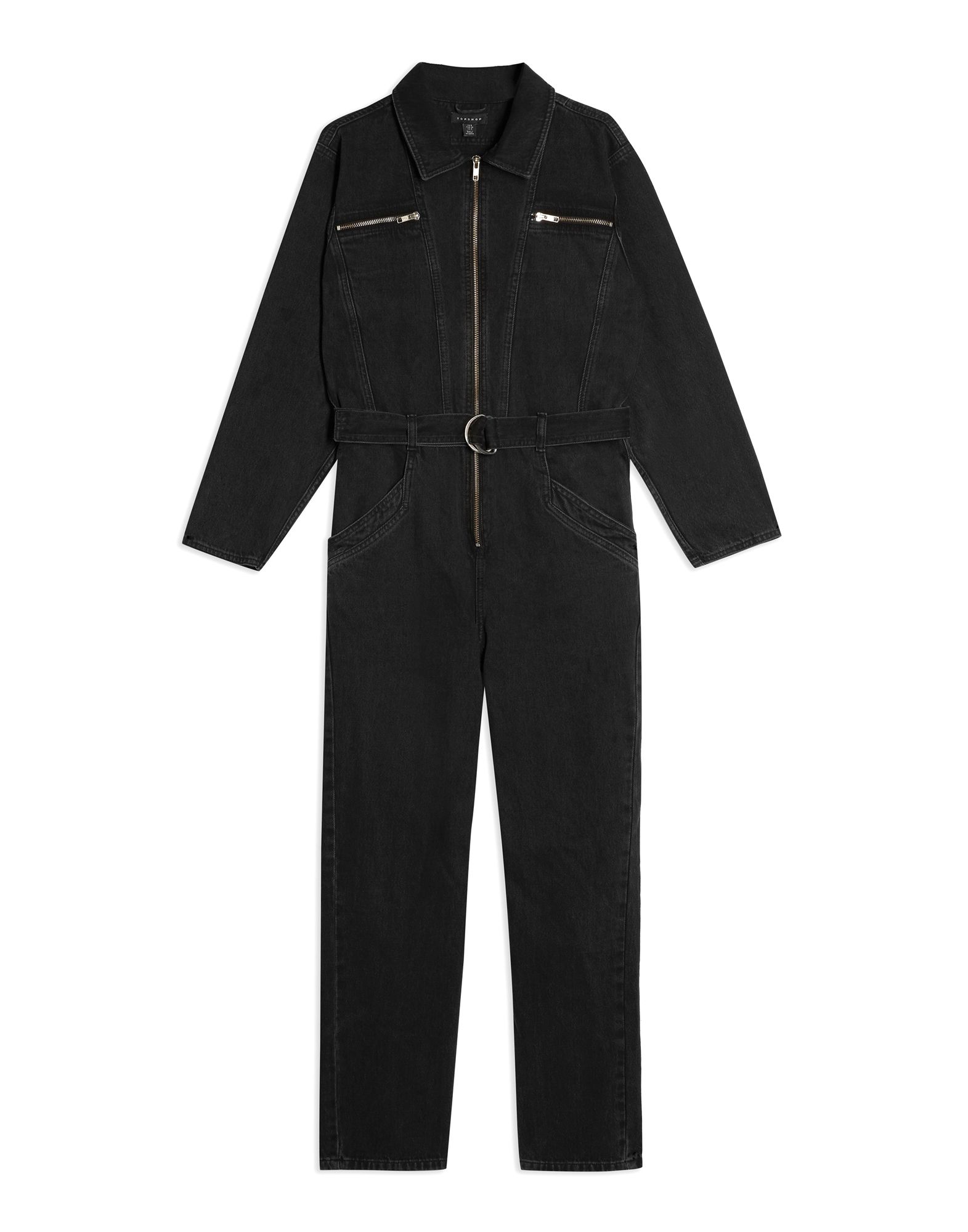 topshop black jumpsuit
