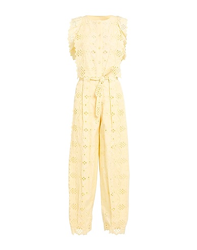 ALBERTA FERRETTI Tute e Salopette Giallo pastello 95% Cotone, 5% Altre Fibre