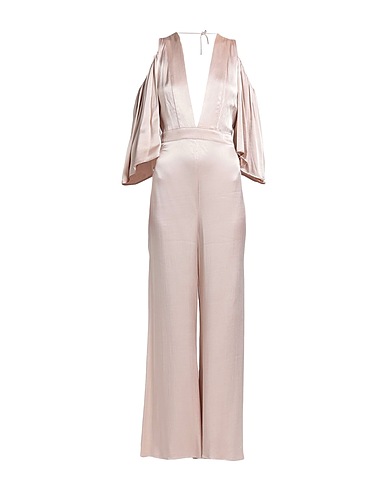 WEILI ZHENG Jumpsuits and Dungarees Beige 100% Viscose