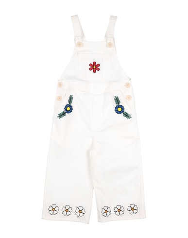 STELLA McCARTNEY KIDS Kids’ dungarees White 98% Cotton, 2% Elastane, Polyester
