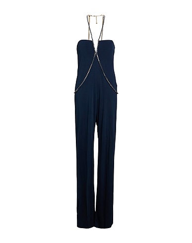 ELISABETTA FRANCHI Jumpsuits and Overalls Midnight blue 100% Viscose