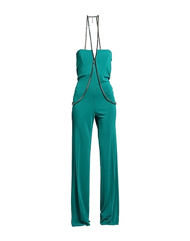 ELISABETTA FRANCHI Jumpsuits and Overalls Emerald green 100% Viscose