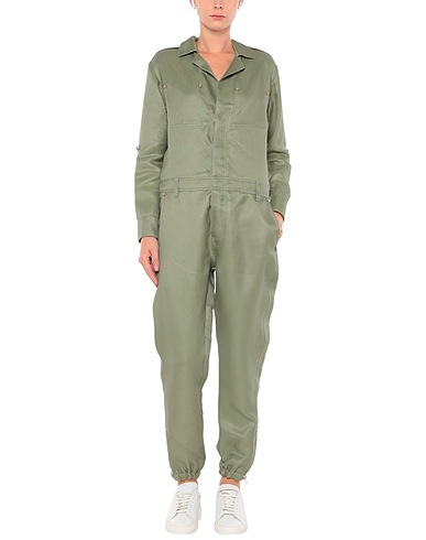 ERMANNO SCERVINO Jumpsuits and Overalls Light green 66% Linen, 34% Cotton