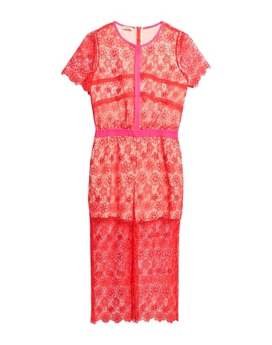 PINKO UP Kids’ jumpsuit Red 100% Polyester, Viscose