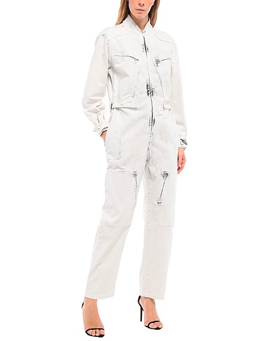 STELLA McCARTNEY Denim overall Light grey 98% Cotton, 2% Elastane