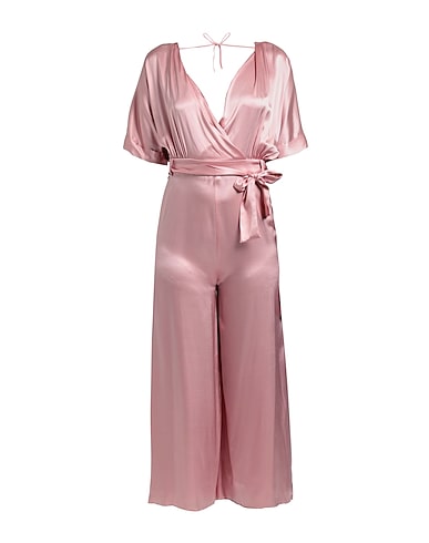 SEMICOUTURE Jumpsuits and Dungarees Light pink 75% Acetate, 25% Silk
