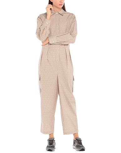 ERIKA CAVALLINI Tute e Salopette Beige 100% Cotone