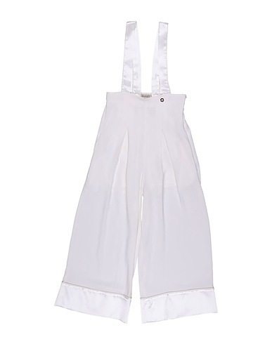 TWINSET Salopette Bambini Bianco 95% Viscosa, 5% Elastan, Poliestere