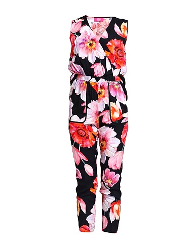 VDP VIA DELLE PERLE Jumpsuits and Overalls CLUB Black 100% Silk, Acetate