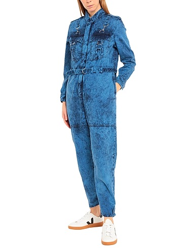STELLA McCARTNEY Denim overall Azure 100% Cotton